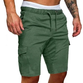 

LASPERAL Mens Shorts Fitness Casual Drawstring Short Pants High Quality Shorts 2019 New Men's Multi-pocket Sports Shorts