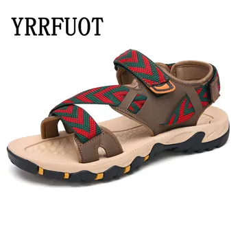 

Vogue Nice Summer Men' Outdoor Sandals Non-slip Pop Tide Men Trend Beach Shoes High Quality Breathable Comfortable Adult Flats