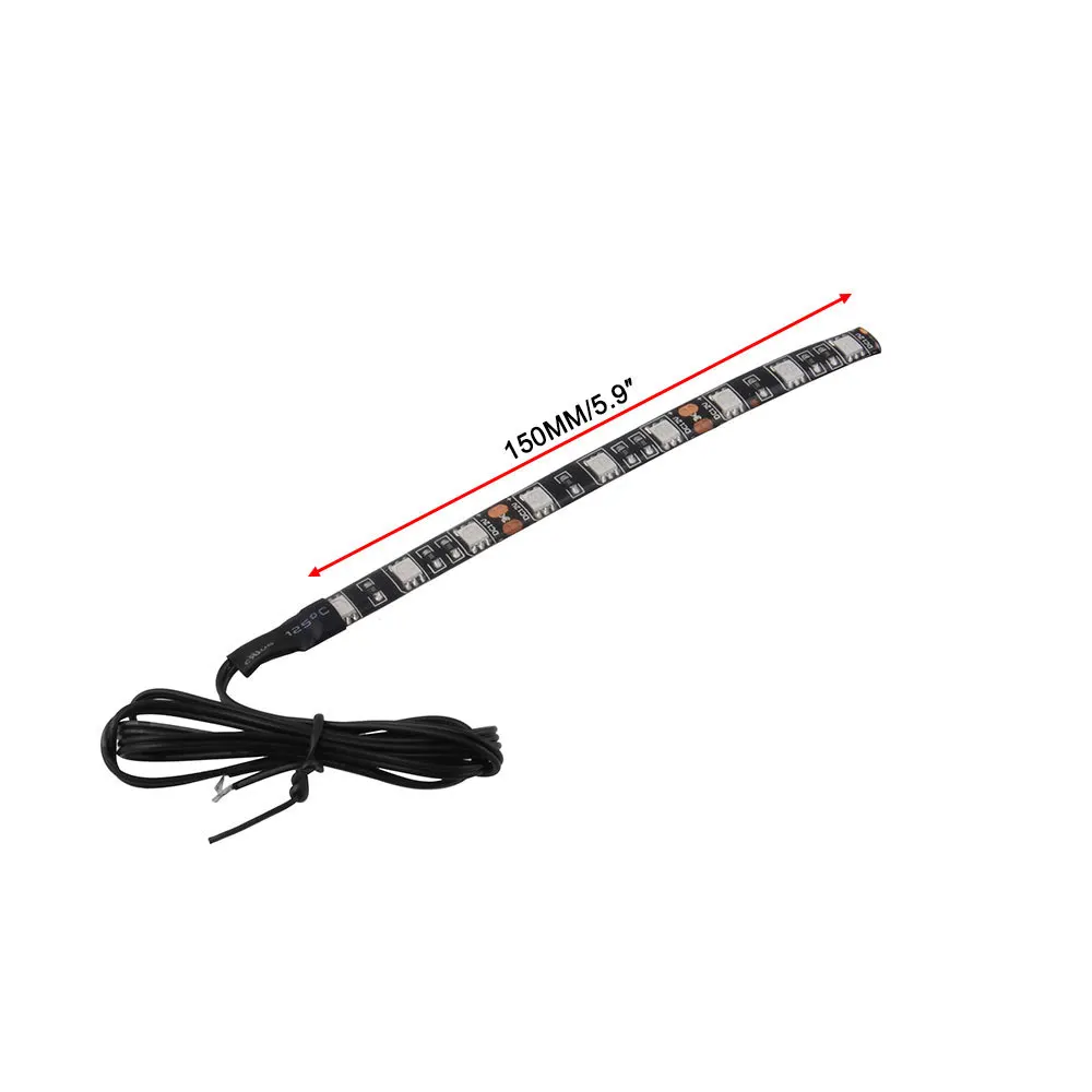 Partsam светодиодный светильник полоска 2X 6 LED Черный третий тормозной для мотоцикла