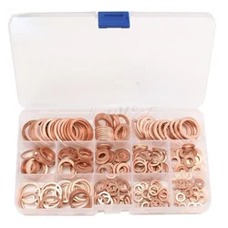 10Pcs/120Pcs /200Pcs /280PcsDIN7603 M5 M6 M8 M10 M12 M14 T3 Copper  For Boat Crush Washer Flat Seal Ring Fitting