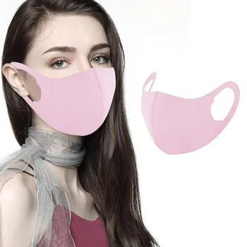 

1Pcs Unisex Adult Pink 3D Design Face Mask Reusable Washable Dustproof Outdoor Breathable Face Mask mascarilla reutilizable