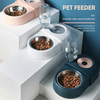 

Automatic Feed Double The Pet Water Dispenser Cat Dog Drink Dog Feeder Bowl Feed Dog Food Bowl Bowl Bowl Bowl Pet Watering Bowl