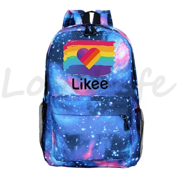

LIKEE printing School Bag for Teenage kids Backpack Likee Live Luminous backpack boys Girls Back to school Backpack Kids Mochila