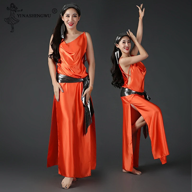New Adult Lady women Belly Dance Costume Oriental bellydance skirt Stage Performance 4pcs set Skirt Bellydancing Wear