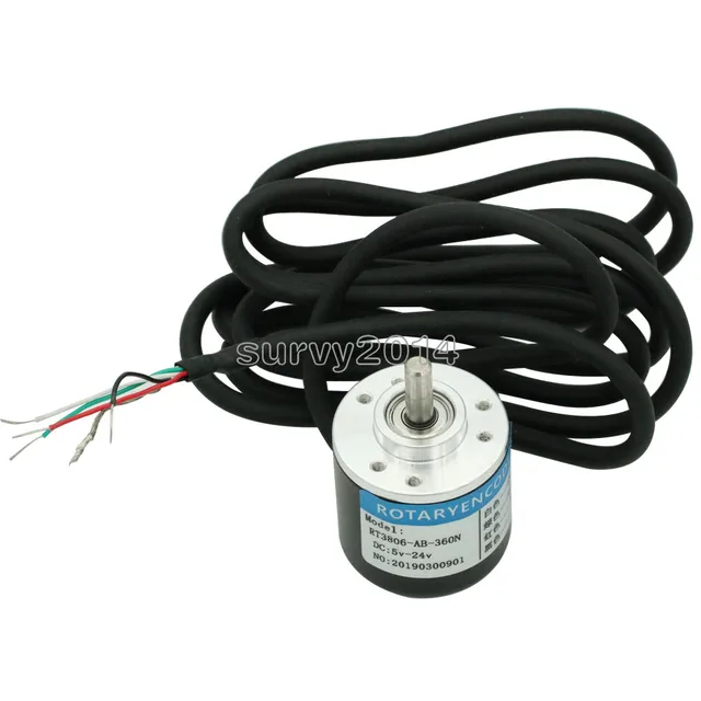 BLLBOO Sensore Encoder 600P//R Encoder fotoelettrico a Rotazione incrementale 5V e 8209 24V AB 8209 Fasi Albero 6 mm