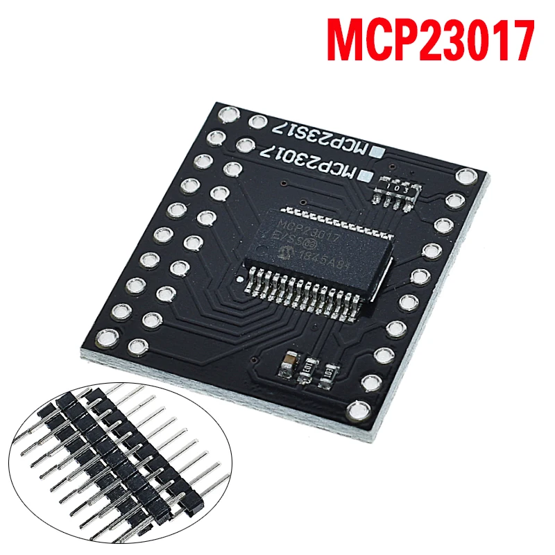 MCP23017 MCP23017 MCP23S17 IEC SPI 16bit I/O Модуль расширения, штыревая панель доска IIC к GIPO конвертер 25mA1 привод питания для Arduino C51 - Цвет: MCP23017