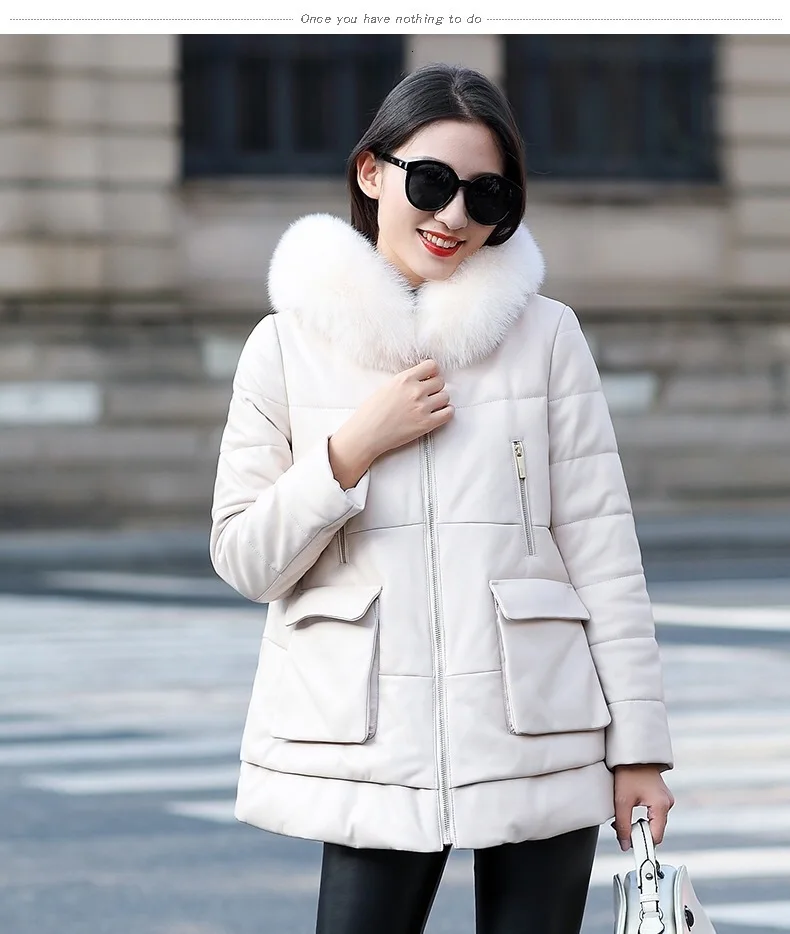Зимняя Толстая куртка из искусственной кожи для женщин, Готическая верхняя одежда и пальто с воротником, 5XL куртка больших размеров, женская зимняя куртка