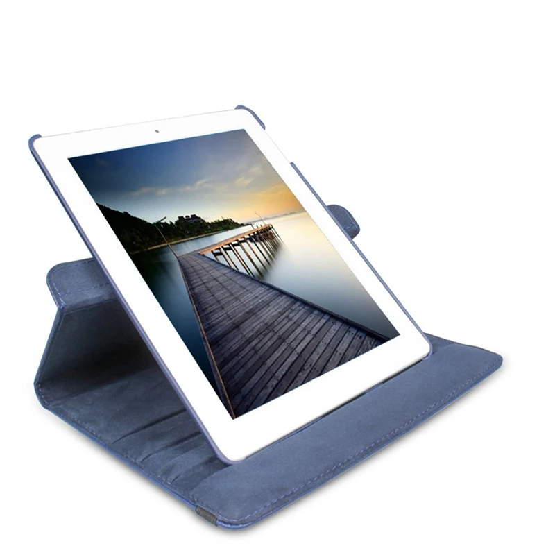 PU Leather Cases For iPad 2/3/4 pro 4 Color Protect Case iPad Case Ultra Thin 360 Degree Rotation Cover for iPad Generation Case