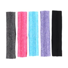 Женская спортивная лента для волос при занятиях йогой головная повязка трендовая однотонная женская эластичная повязка для занятий йогой