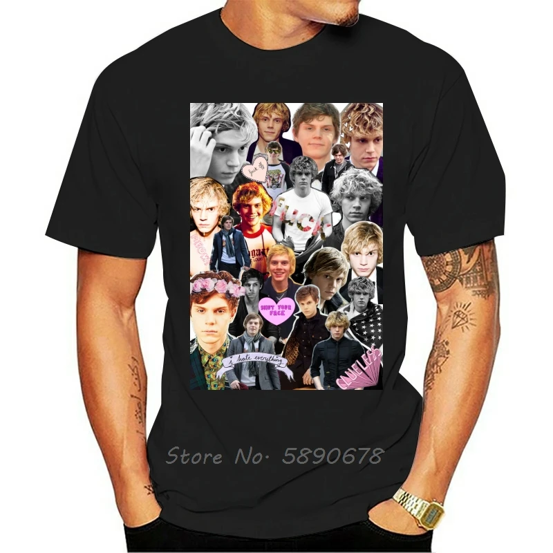 evan peters t shirt