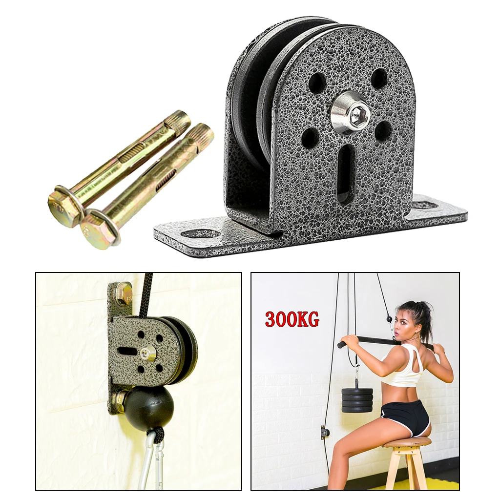 High-Strength Fixed Pulley Block Single Wheel Lifting Rope Guide and Mount Screw