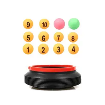 

Amosfun 12pcs Lottery Number Balls Table Tennis Balls Ping Pong Balls Storage Bucket for Game Party Decoration