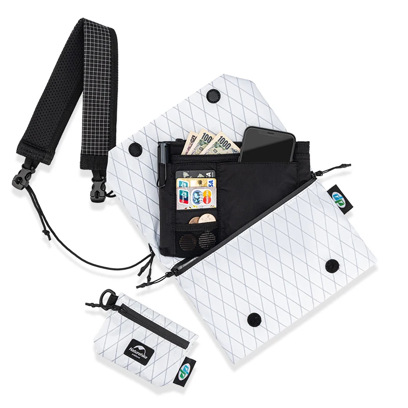 Naturehike X-Pac Waterproof Shoulder Bag Ultralight Messenger Bag Fashion Leisure Cross Body Pack for Daily Travel NH19BB091