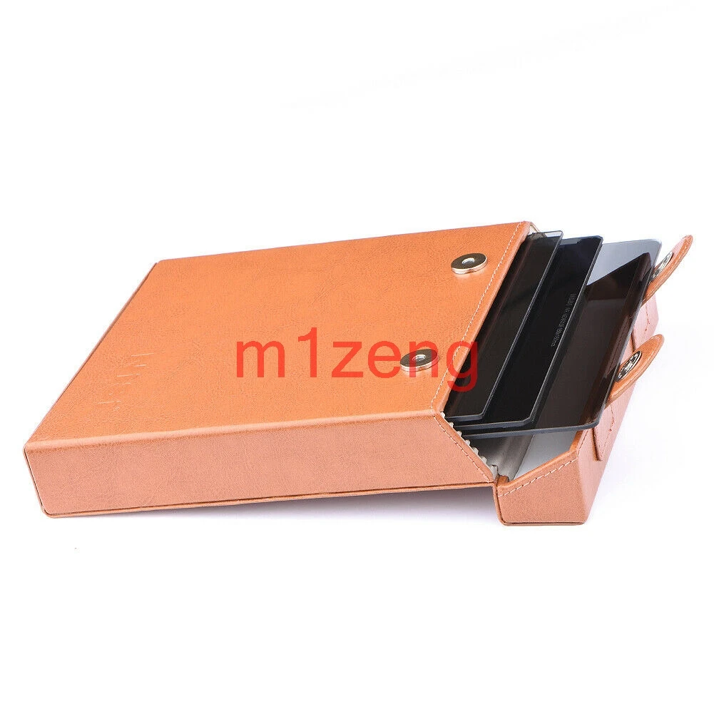 

150*150mm 150*170mm 6 places slots Leather square Filters storage hard box Pouch Case bag holder for Graduated nd lens Filters