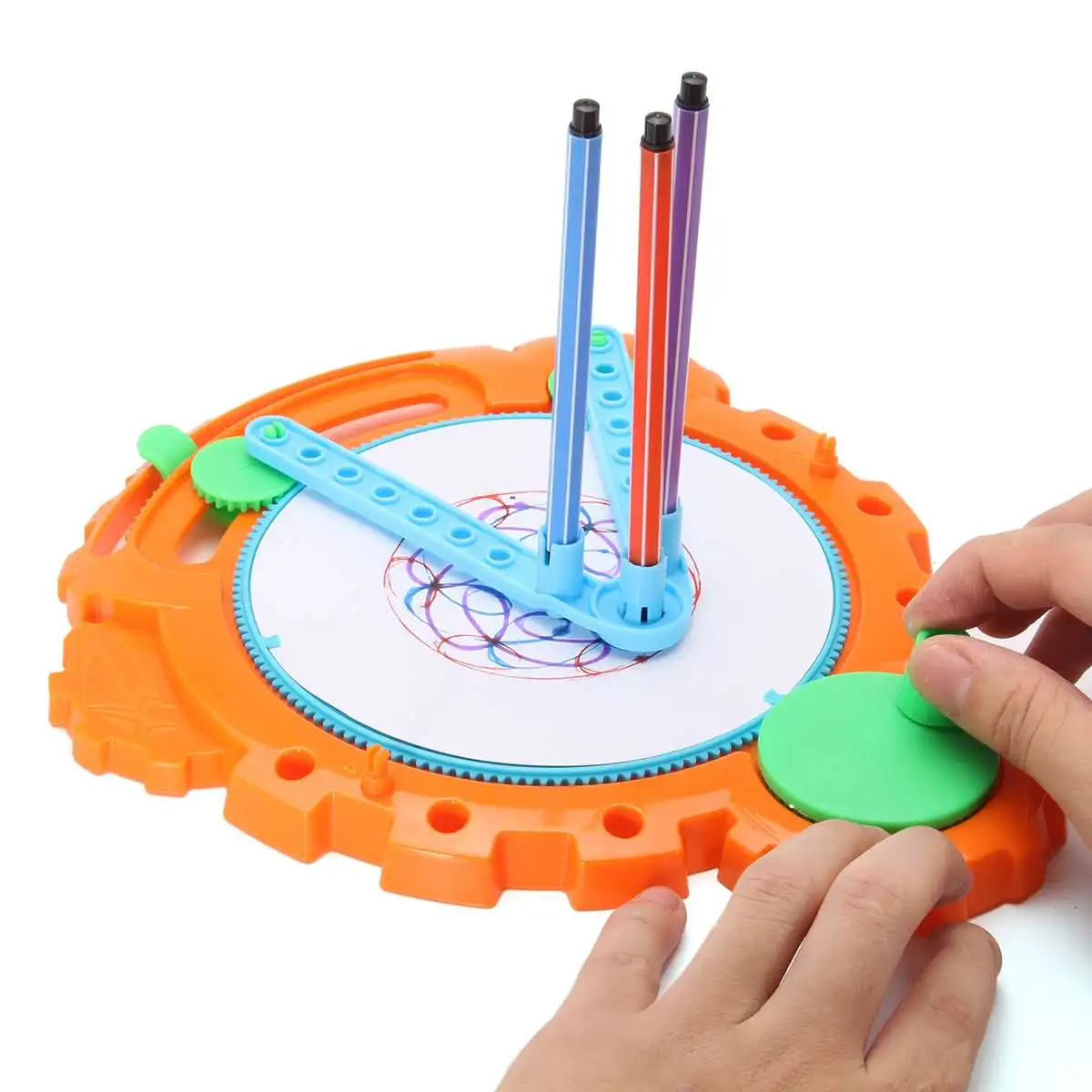 38 шт. Spirograph набор ручек с линейкой для детей, художественное ремесло, обучающие игрушки для рисования, набор инструментов для обучения детей, развивающие игрушки, подарки