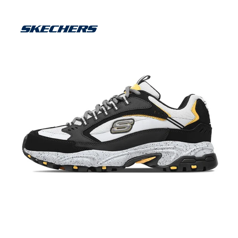 Skechers/Осенняя Спортивная мужская обувь; дышащая обувь для бега; повседневная обувь на платформе; zapatillas hombre; 51286-BKGY - Цвет: 51286-BKGY