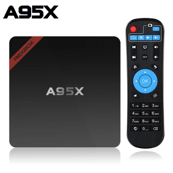 

Smart Android TV Box 7.1 A95X NEXBOX Amlogic Quad-core S905W 2GB 16GB WIFI Media Player PK X96 mini Box TV Set Top Box