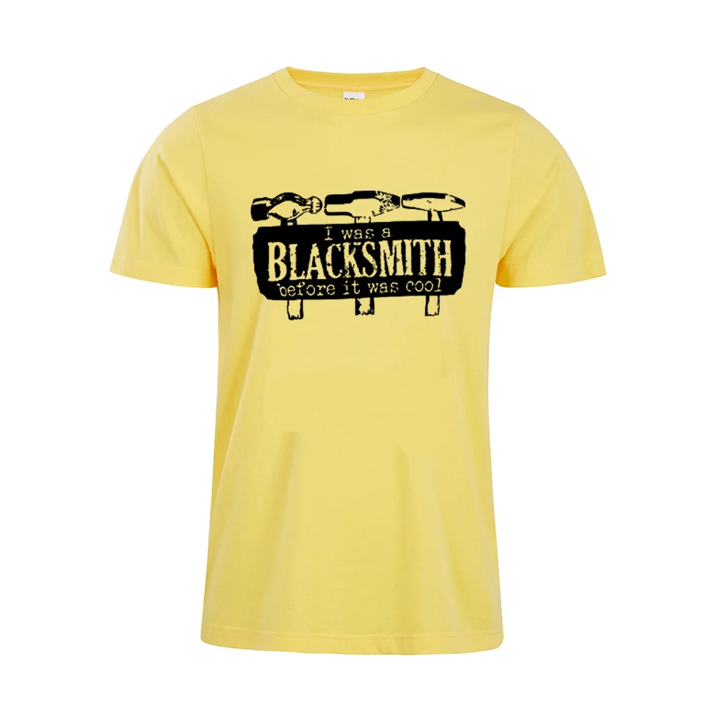 Я был Blacksmith, прежде чем было классной футболкой молоток графические повседневные хлопковые футболки