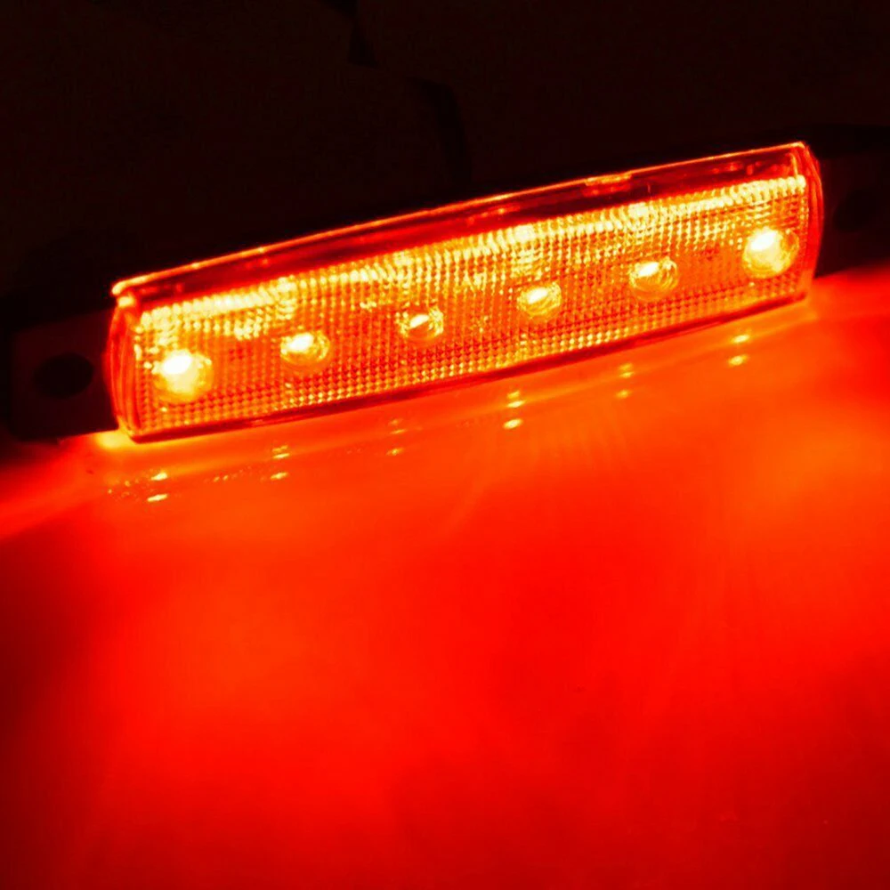 Замена 12V 6 SMD боковой светодиодный габаритный задний светильник набор для грузовика прицепа автобуса 20pcs