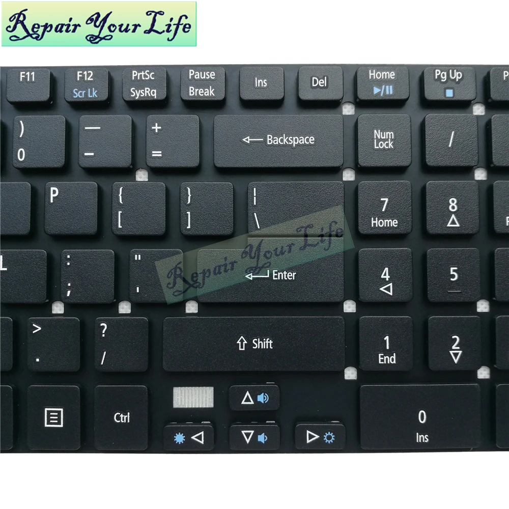 Ноутбук раскладка клавиатуры США для acer Aspire E1-572 E1-572G E1-522 E1-522G ES1-572 ES1-531 серии 15B841551958Q черный блокнот