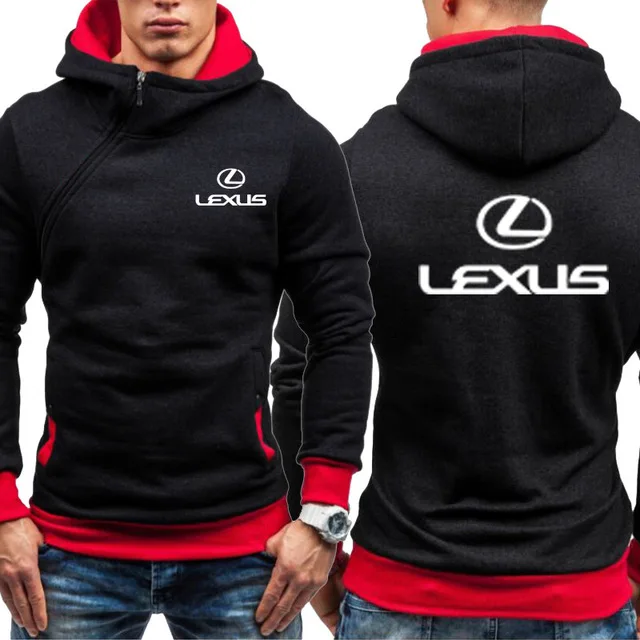 Мужские толстовки для Lexus Car с логотипом, повседневные Хип-хоп толстовки Harajuku с длинным рукавом, флисовые теплые толстовки с капюшоном, мужская одежда на молнии - Цвет: as picture