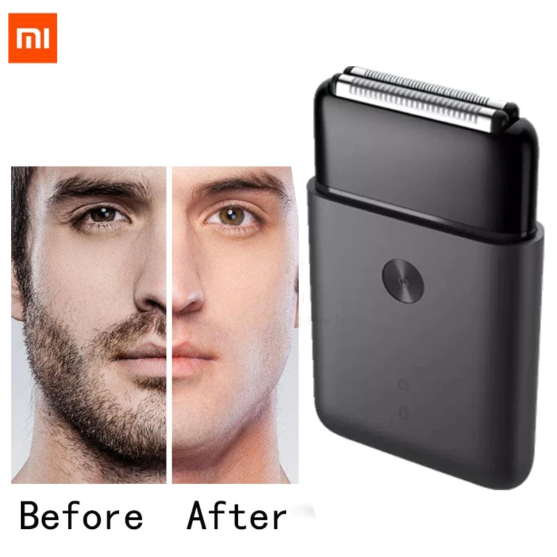 Xiaomi Mijia портативная Мужская электрическая бритва для бритья возвратно-поступательная головка 2 ножа IPX7 Водонепроницаемая Беспроводная Бритва type-C
