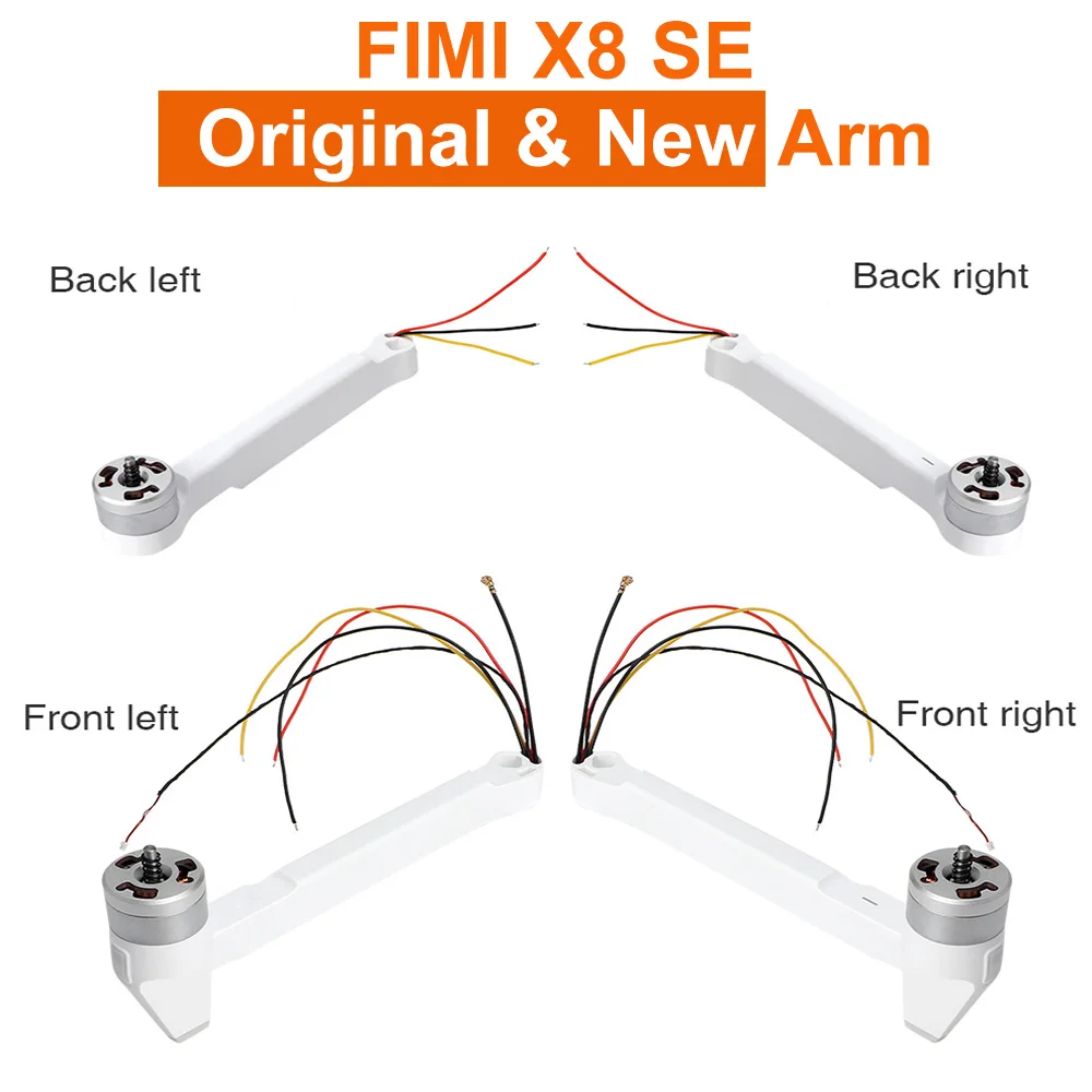 Для FIMI X8 SE RC беспилотный двигатель рычаг передний задний левый правый задний Квадрокоптер запасные аксессуары Запчасти