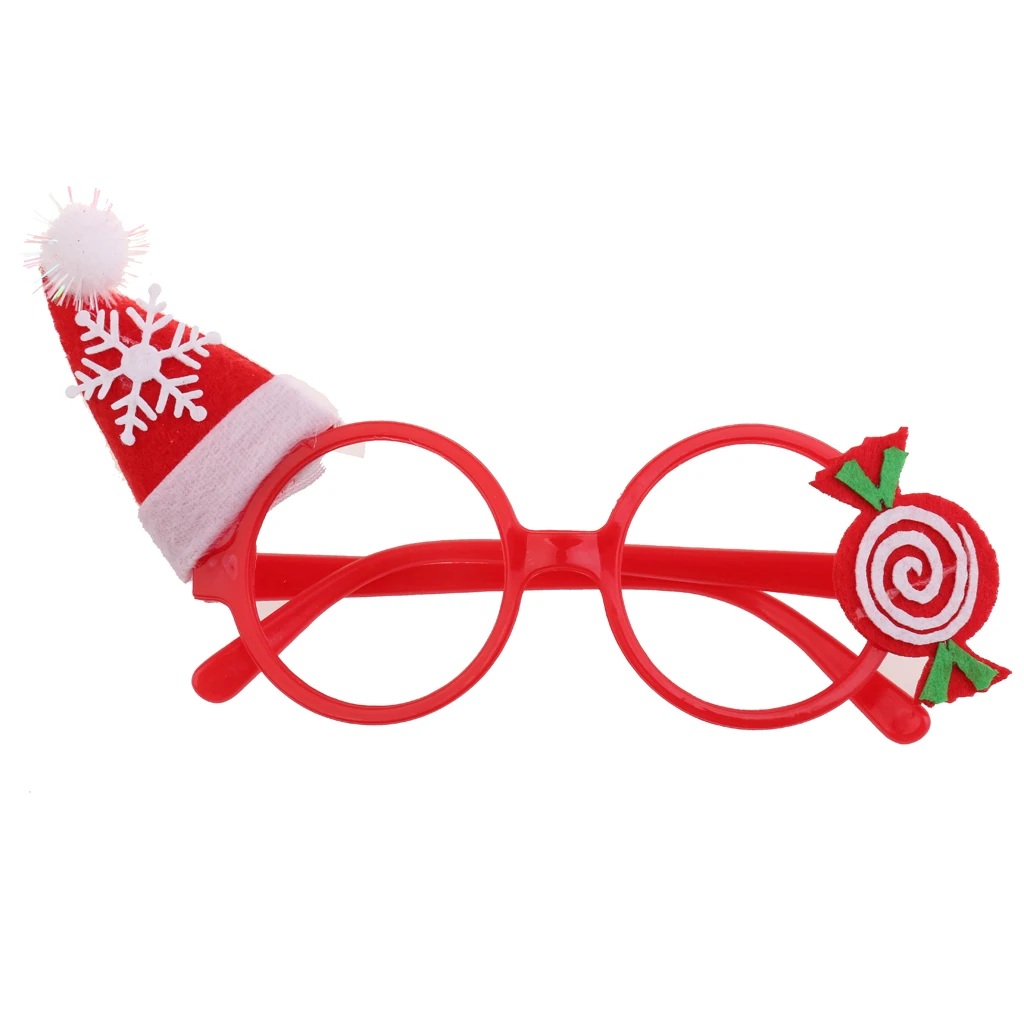 New Year Gift For Adult Kids Christmas Holiday Hat Party Glasses Eyewear Kids Party Cosplay Props Funny Eyewear