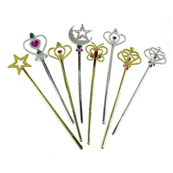 

Plastic Electroplated Magic Wand ai heart·traeh bang Peach Sticks Children Party Performance Props Magic Wand Princess angel ban