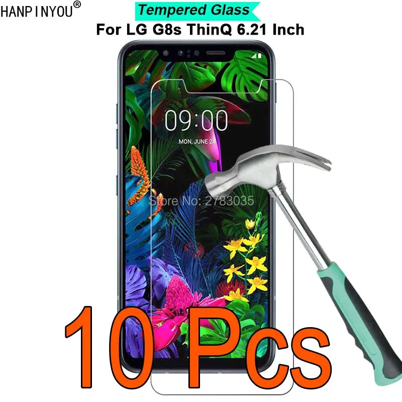 10 шт./партия для LG G8s ThinQ 6,2" 9 H твердость 2.5D ультратонкая закаленная стеклянная пленка защитная пленка для экрана