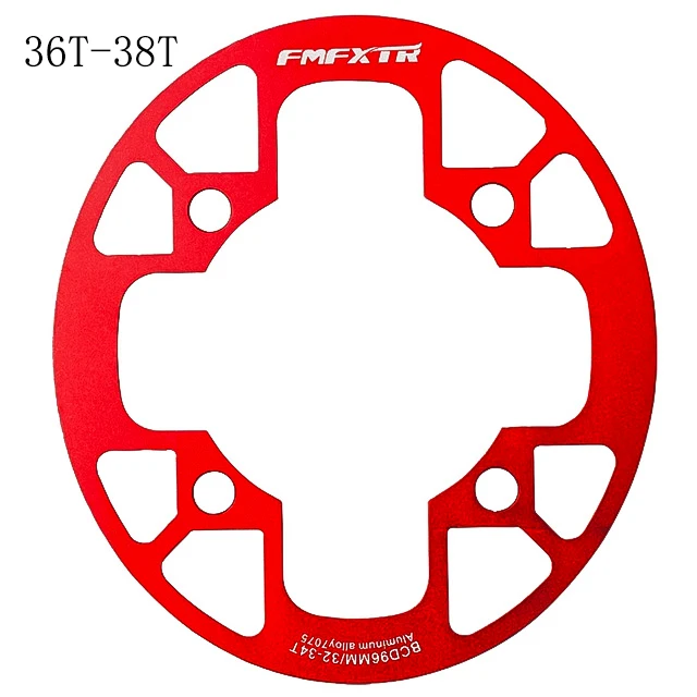 Oval-Red-36T-38T MTB фиксированной Шестерни Велоспорт Горный велосипед Звездочка Поддержка Рынок Защитная крышка большой 32 T/36 T/38 T/40 т/42 т шатунный палец для диаметра окружности болтов - Цвет: Oval-Red-36T-38T