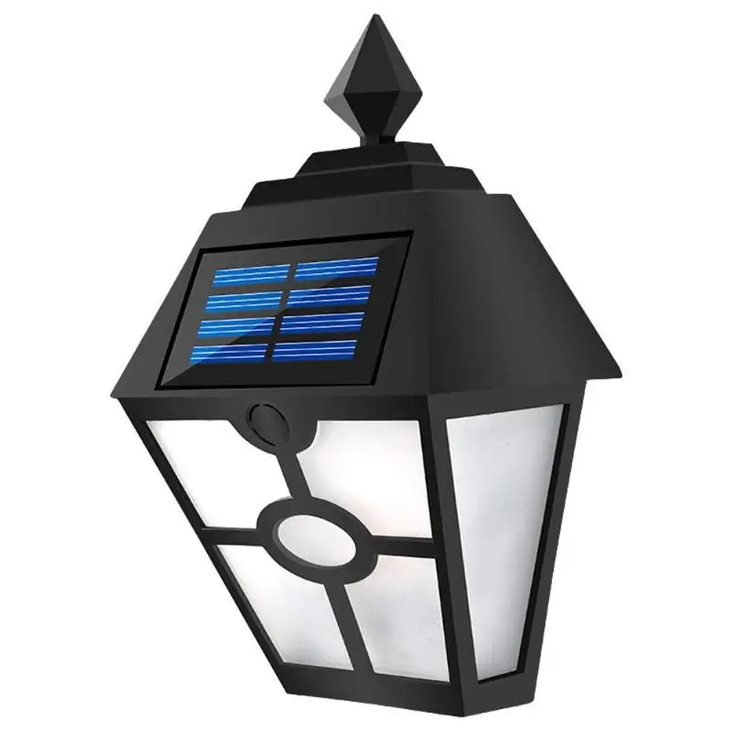 LED Solar Power Light Control Wall Light Outdoor IP65 Waterproof Energy Saving Street Flame Light Home Garden Security Lamp