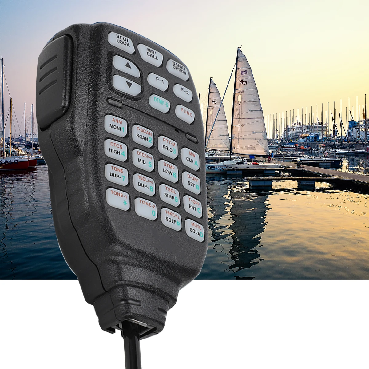 

SOONHUA Walkie Talkie Car Ship Mobile Hand Microphone Walkie Talkies 8-Pin For ICOM ID-800H ID-880H IC-2800H IC-2820H IC-V8000