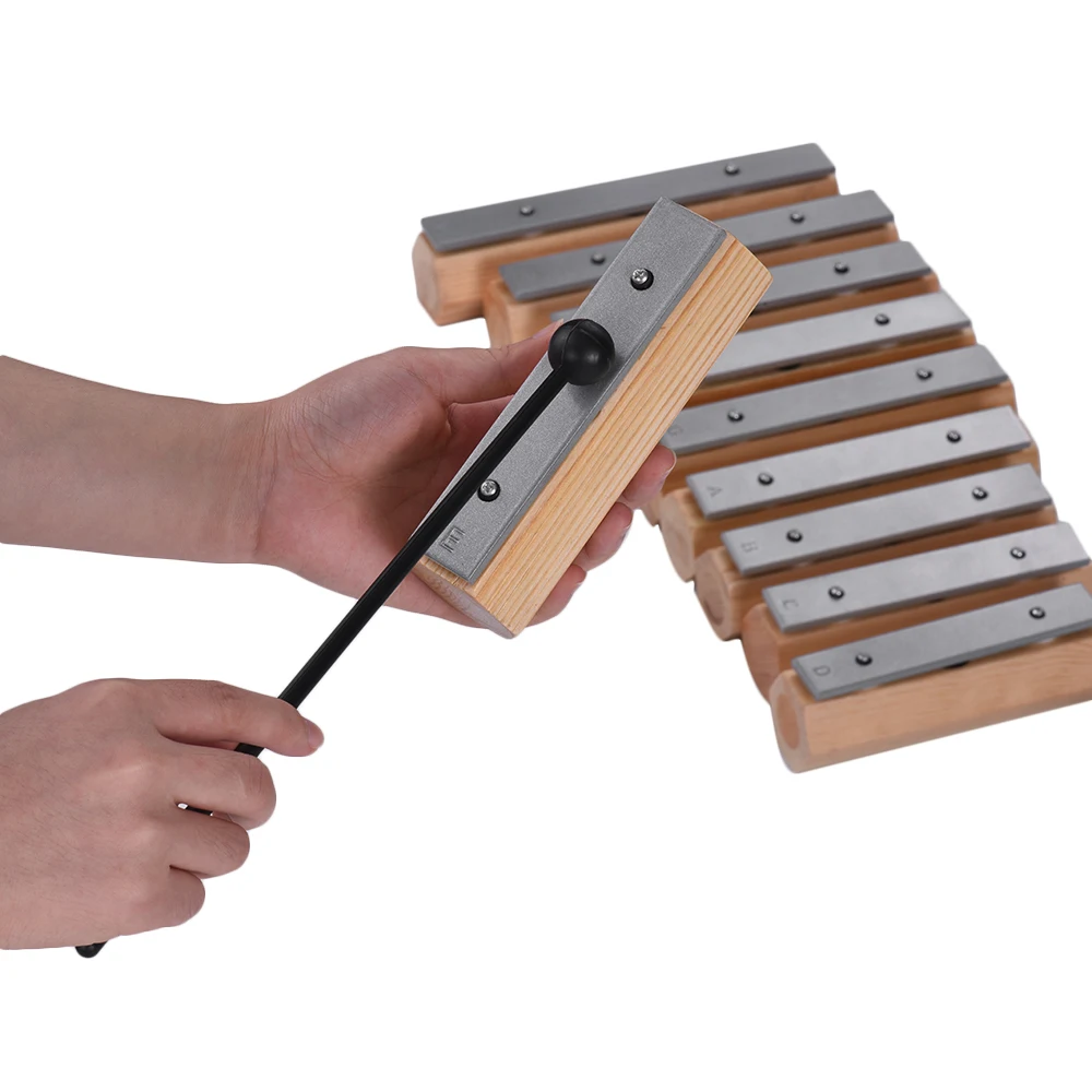 10 нот ксилофон Glockenspiel разъединительный дизайн ударный инструмент для музыкального образования ритм тренировка
