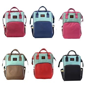 

6 Colors Multi-functional Diaper Bag Large Capacity Backpack Waterproof Handbag Baby Care Backpack Outdoor Travel Mommy Backpack