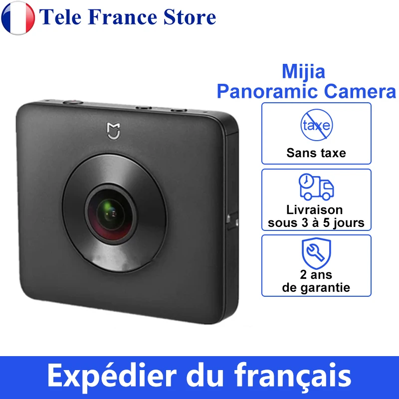Xiaomi Mijia 360 ° Cámara esférica panorámica 3.5K Grabación de video IP67 Impermeable 1600mAh WiFi 23.88MP Videocámara deportiva Bluetooth