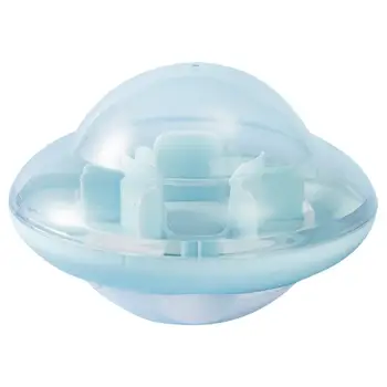 

Pet Slowing Feeding Ball Pet Roly-Poly Toy UFO Shaped Cat Eating Bowl Feeding Bowl Blue