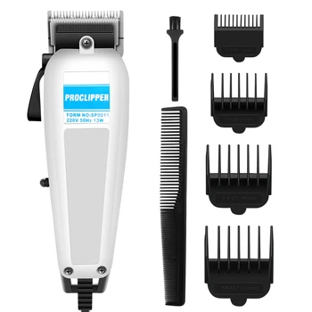 

Men Electric Hair Beard Shaver Clipper Hair Trimmer Cutting Rechargeable Low Noise Machine with 4 Guide Combs EU Plug