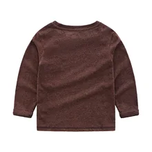 Новинка года; стильная детская одежда; детская футболка с длинными рукавами из чистого хлопка; универсальная Детская рубашка в европейском и американском стиле