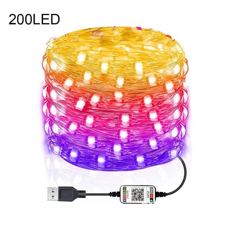 

Led Flexible String Light Bluetooth USB APP Mobile Phone Controller For Festival Party TV Background Strip Lights