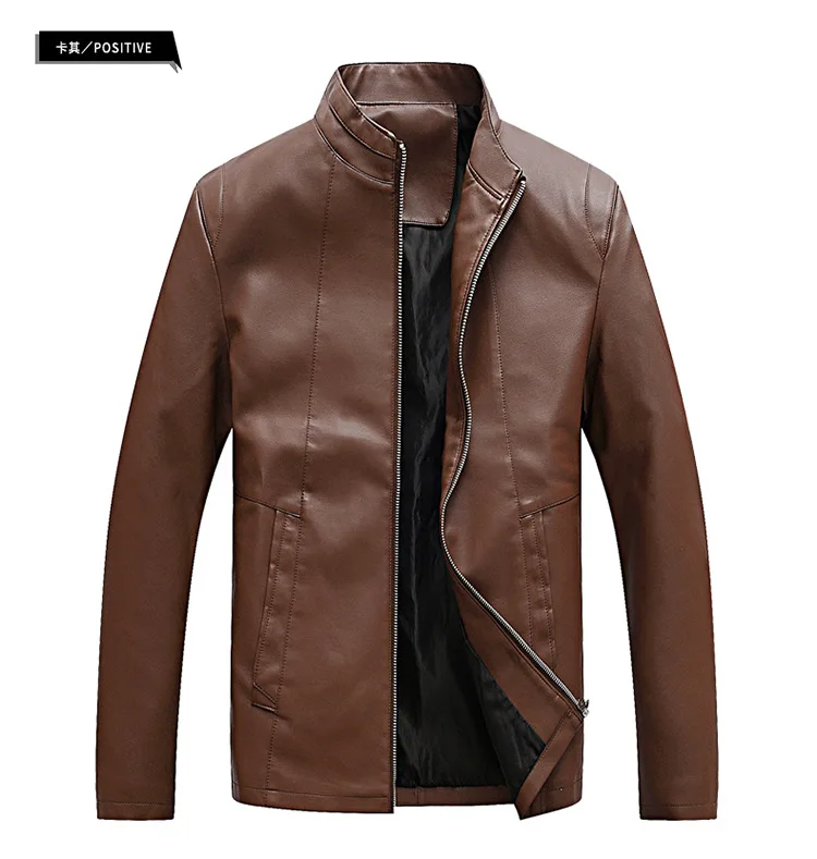 AliExpress осень и зима стиль локомотив мужское кожаное пальто повседневные Простые универсальные пальто из искусственной кожи