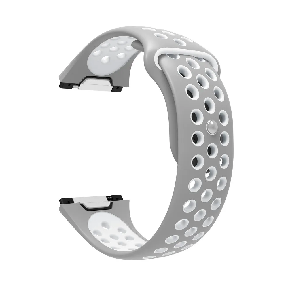 Apple Watch Band модный двухцветный спортивный силиконовый браслет ремешок для Fitbit Ionic длина ремешка 225 мм ремень для часов