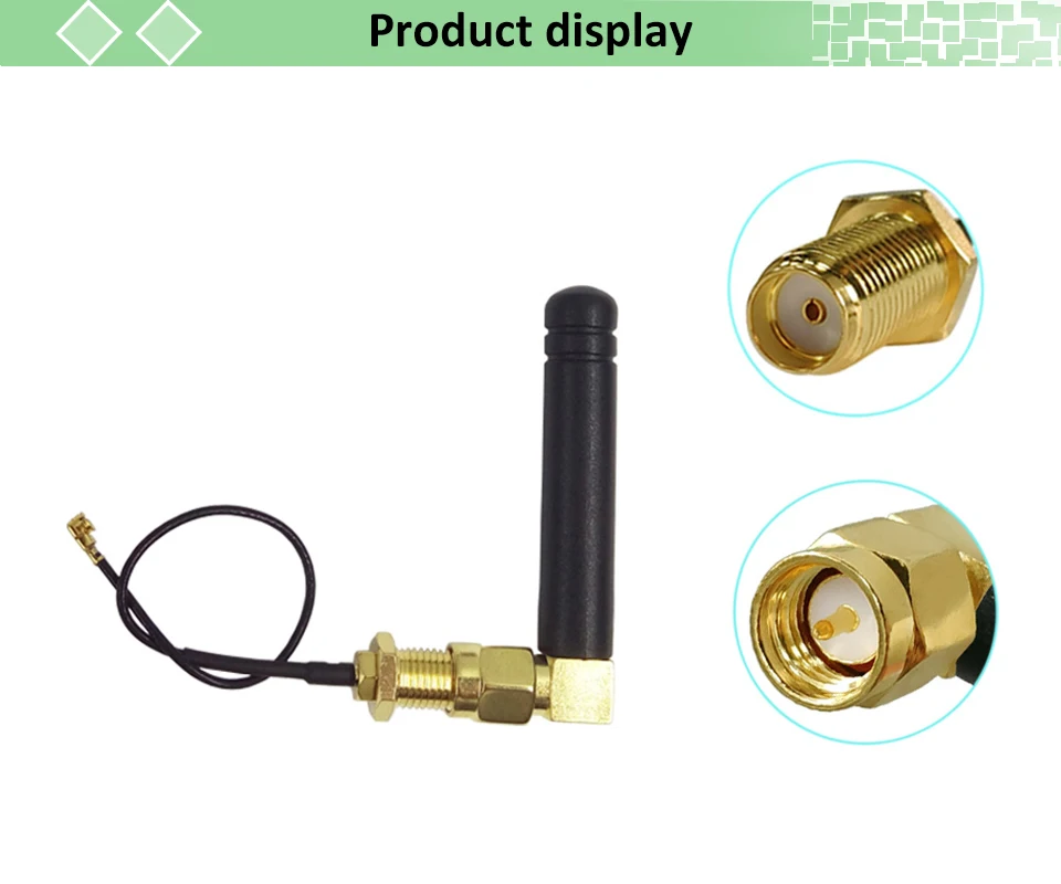 Антенна 2,4 Ghz wifi 2~ 3dbi SMA male 2,4G antena wi fi antenne Zigbee небольшого размера антенна+ PCI U. FL IPX to RP-SMA кабель-косичка