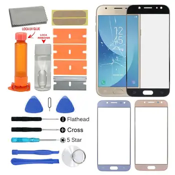 

Replacement Mobile Phone Front Glass Screen Repair KitsFor Galaxy J3 2017 j330 UV Glue Front Glass Screen Replacement Repair Kit