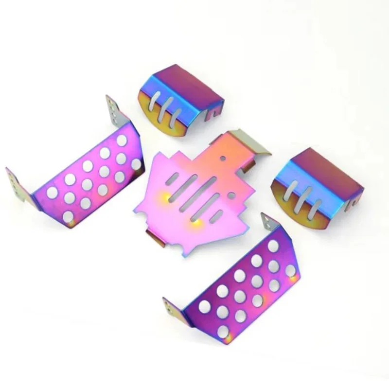 

1/10 RC Model Car Replacement 5pcs/Set Chassis Armor For Traxxas Trx-4 T4 Set