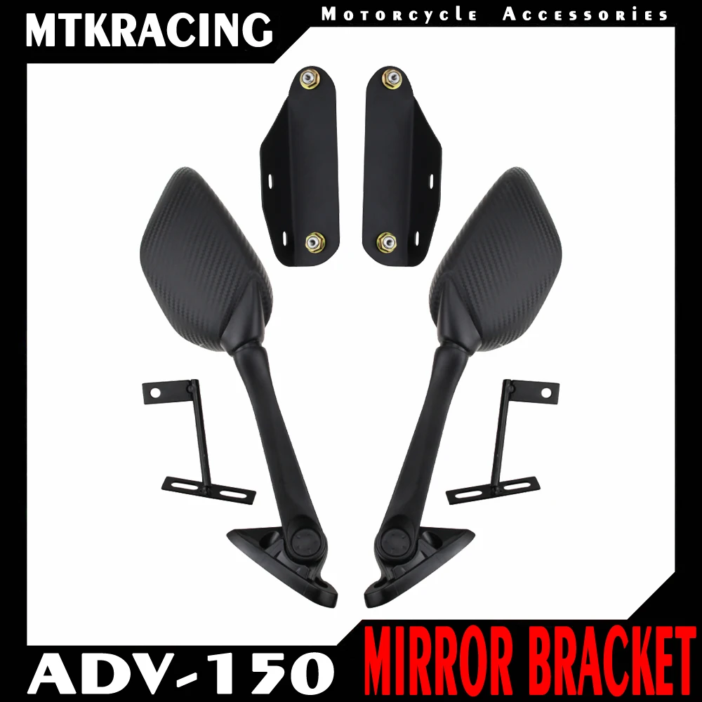 

MTKRCING ADV 150 adv150 2019 2020 Motorcycle Accessories Rear Side Mirror Adapter Fixed stent Holder Rear Mount