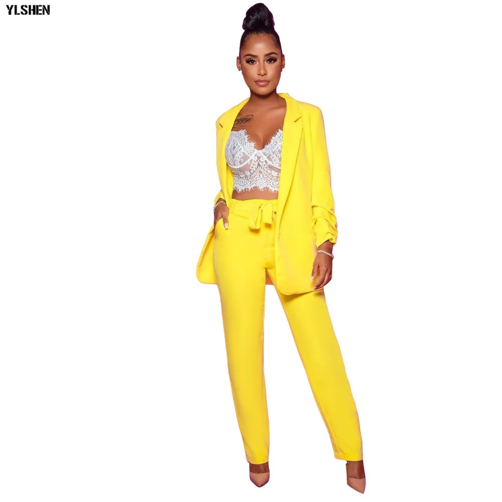 African Office Sets Dresses Clothes For Women New Bazin Broder Bow Belt Pants Top Dashiki Style Long Sleeve Africa Suit For Lady 01