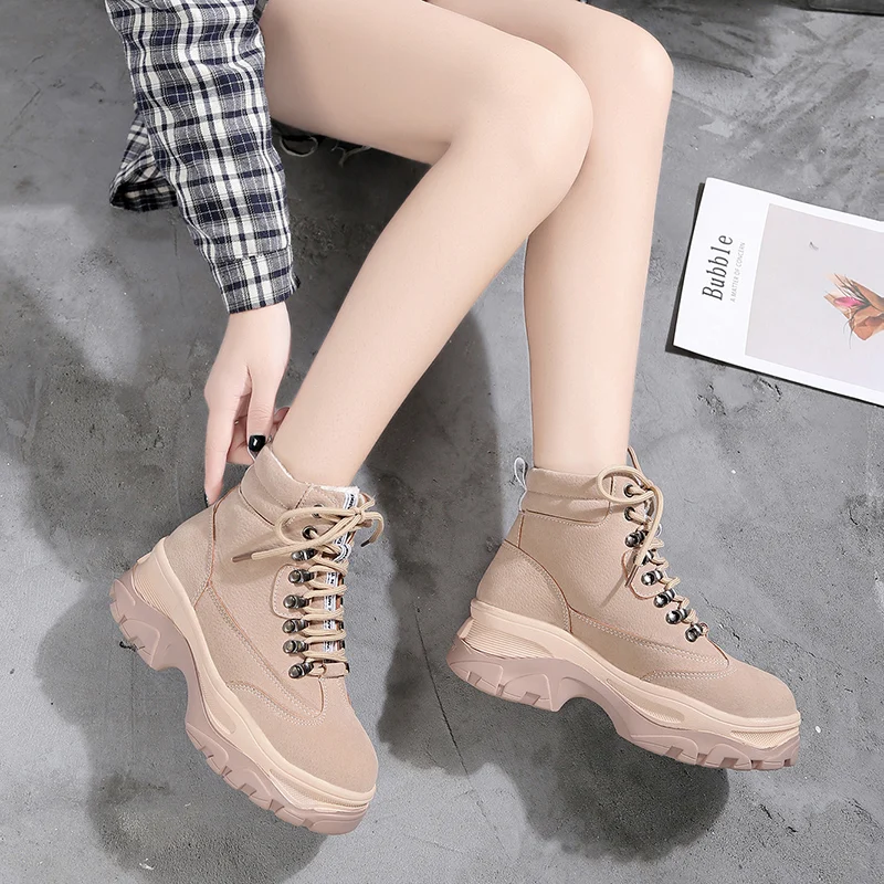 Новые женские Ботинки Martin весна-осень 2020 британская ветрозащитная Толстая