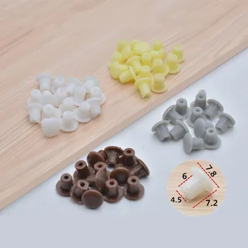 

200pcs 5mm Plastic Screw Cap Cover Nut Hexagon Head Covers Protector Dust Plug Grommet Furniture Fasteners Decorative Hardware