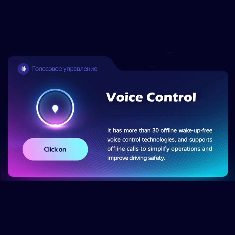 

Voice Control,support English,Russian,Portuguese,Spanish,Japanese,Vietnamese,Thai,German, Arabic,Indian,Turkish,Indonesian 4 ord